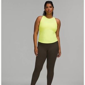 Lululemon Fast and Free leggings size 2 olive green